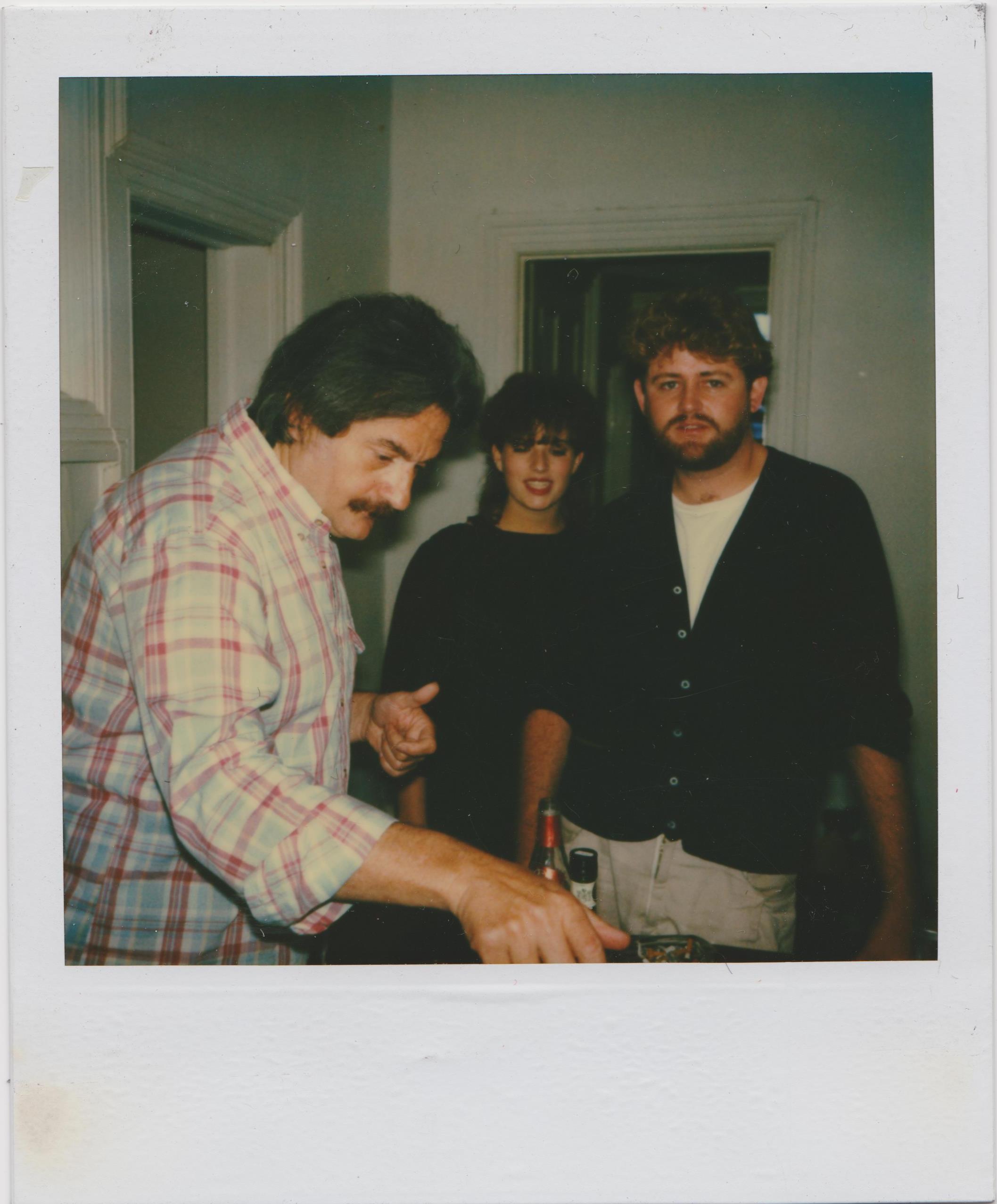 Funnel Ondine and Zoe Yanofsky and John Frizzell c 1983 at McLean party