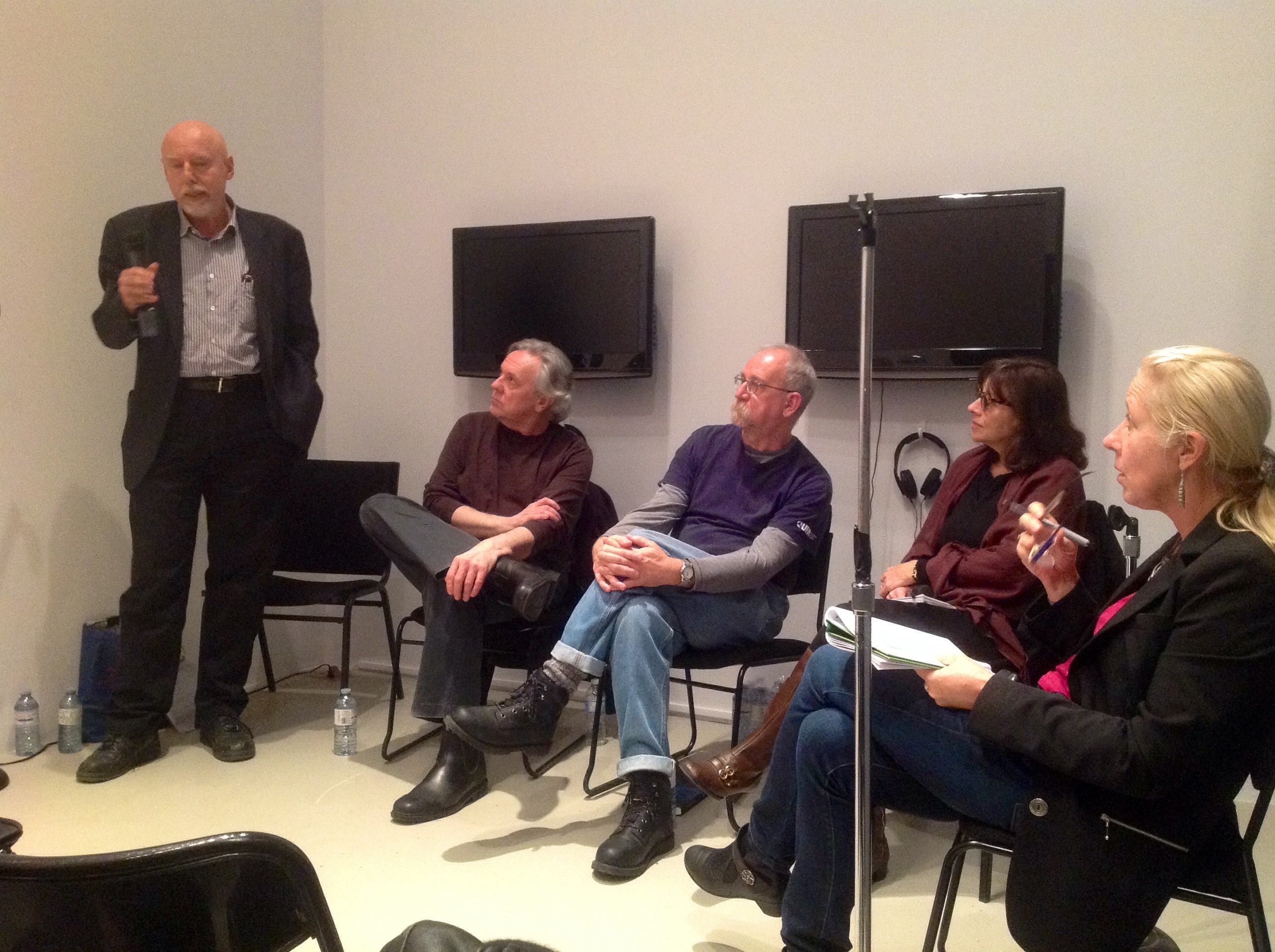 John Faichney, Peter Dudar, Bruce Eves, Diane Boadway, Dot Tuer, CEAC Panel 2, AGYU, Oct 2014